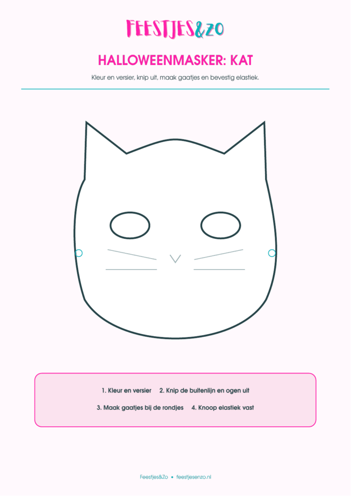 halloween maskers kat vleermuis pompoen feestjes en zo 1 (1)